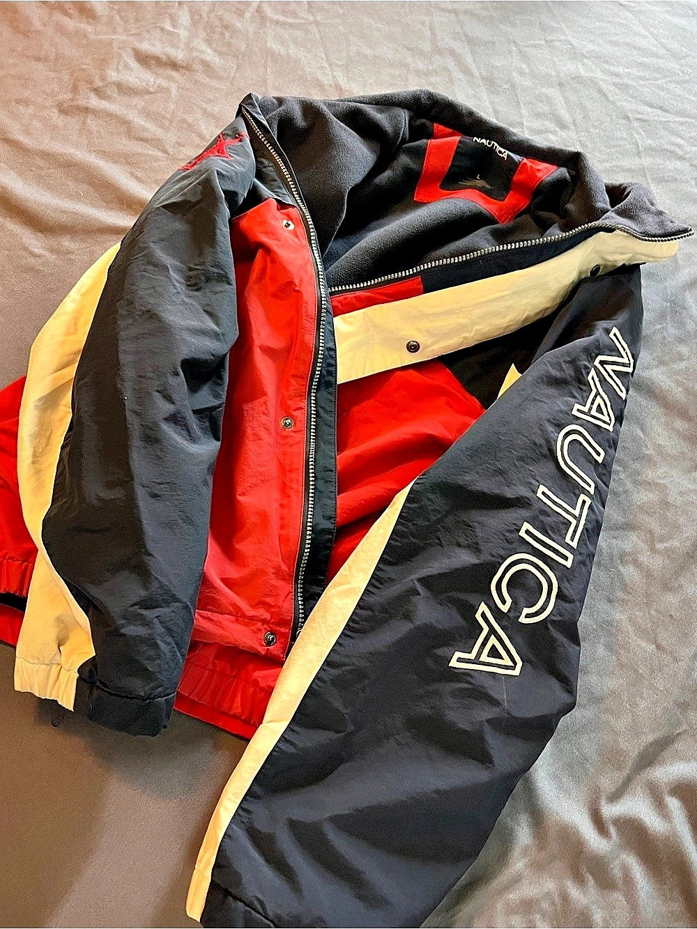 Nautica Color Block Jacket Size Large